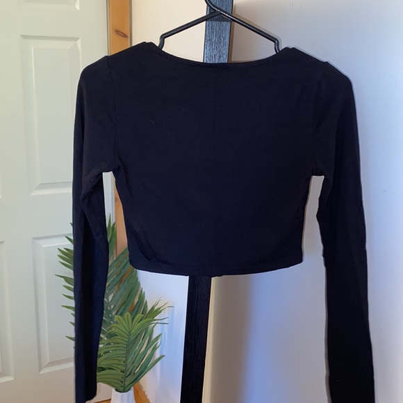 Dynamite Long Sleeve Peekaboo Top - Picture 3 of 3